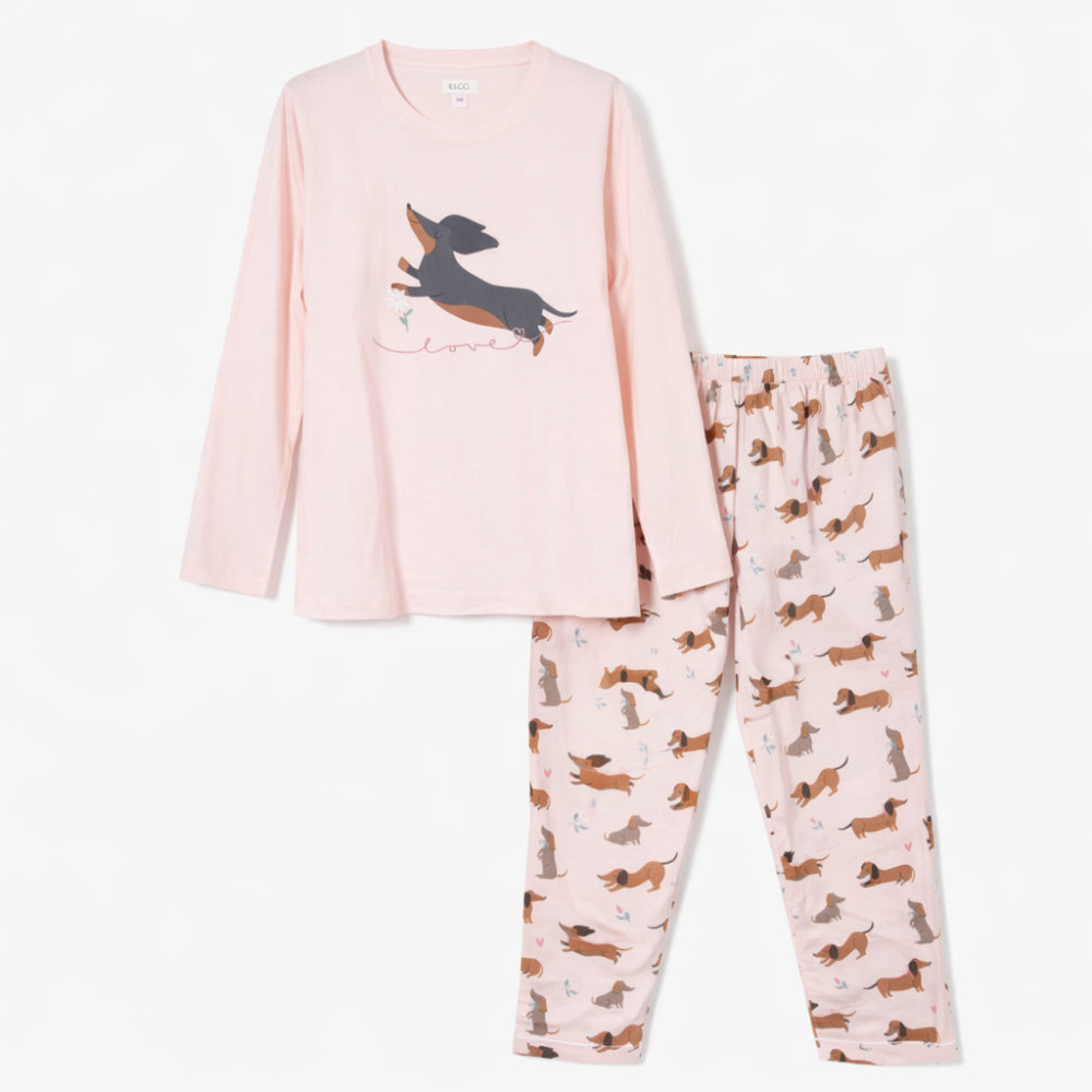 K&Co. Petal Series Jersey Pyjama Set - HAPPY PUPS